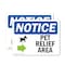 Signmission Pet Relief Area (Right Arrow) Sign With Symbol, 14 in W x Rectangle, Vinyl Decal OS-2PACK-NS-D-1014-L-17229 - alternate 1